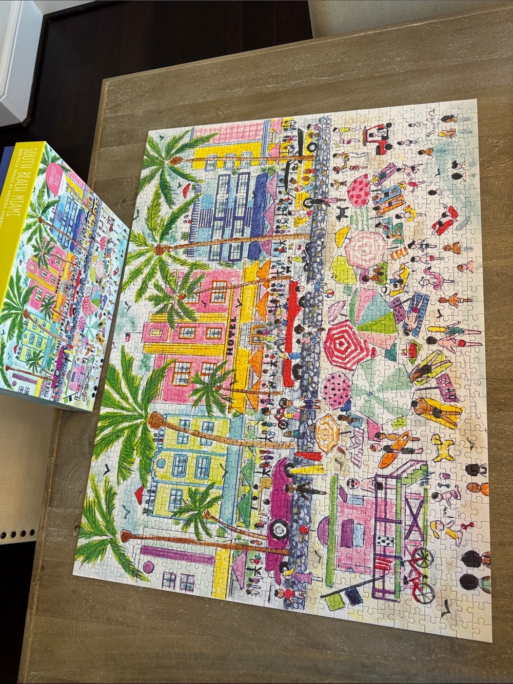 Colorful Beach Town 1000-Piece Jigsaw Puzzle - Multi-Color